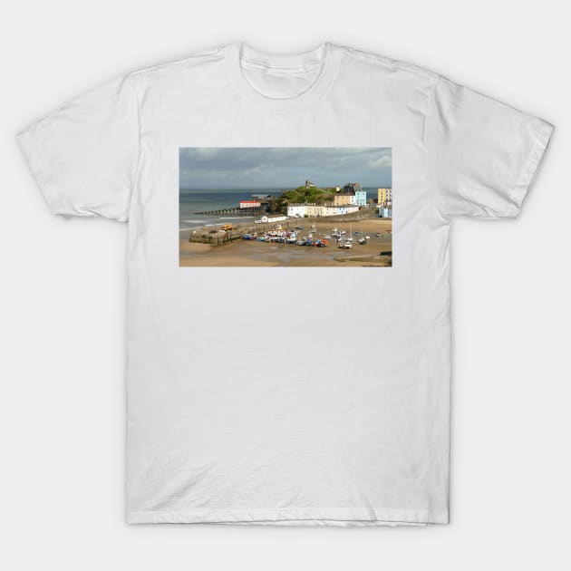 Tenby, Pembrokeshire, Wales T-Shirt by Chris Petty